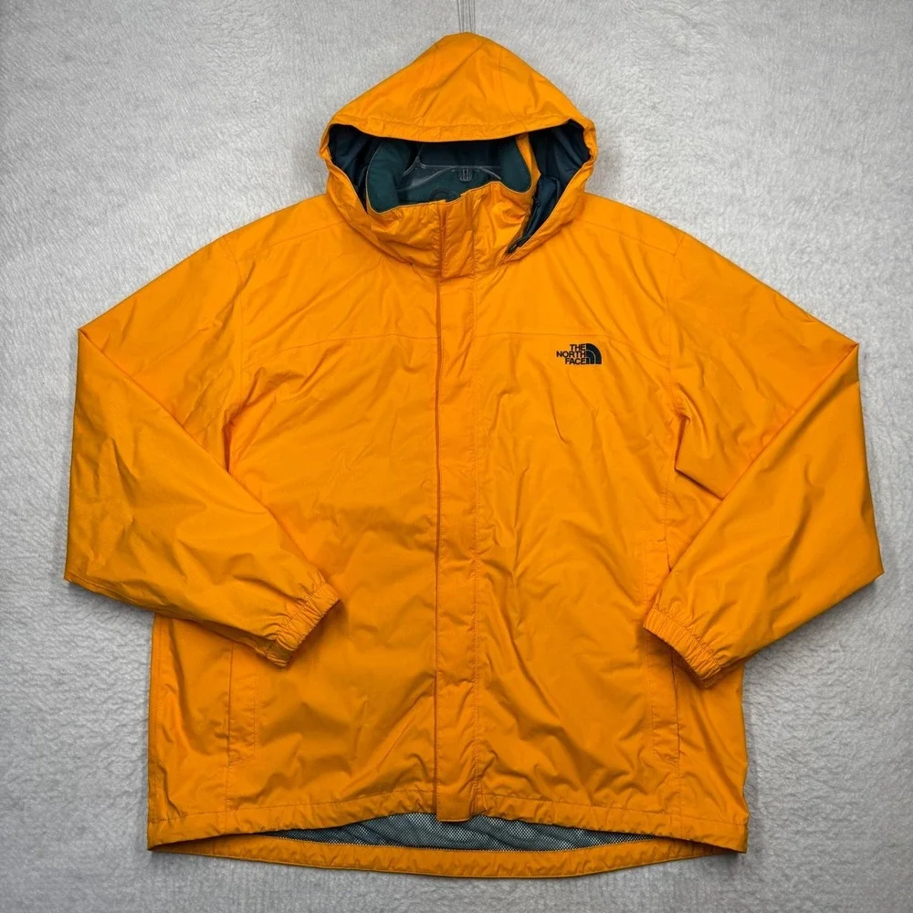 The North Face HyVent Windbreaker Lightweight Jacket Orange Men's Size XL